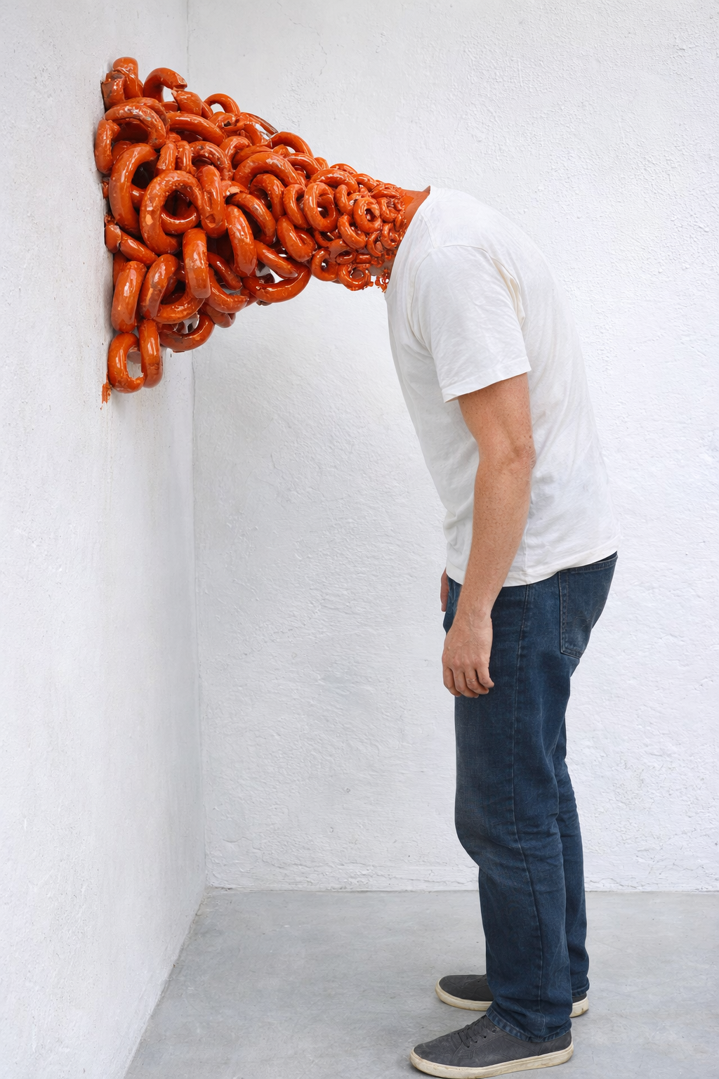 Spaghetti Head, Ceramic, 2021